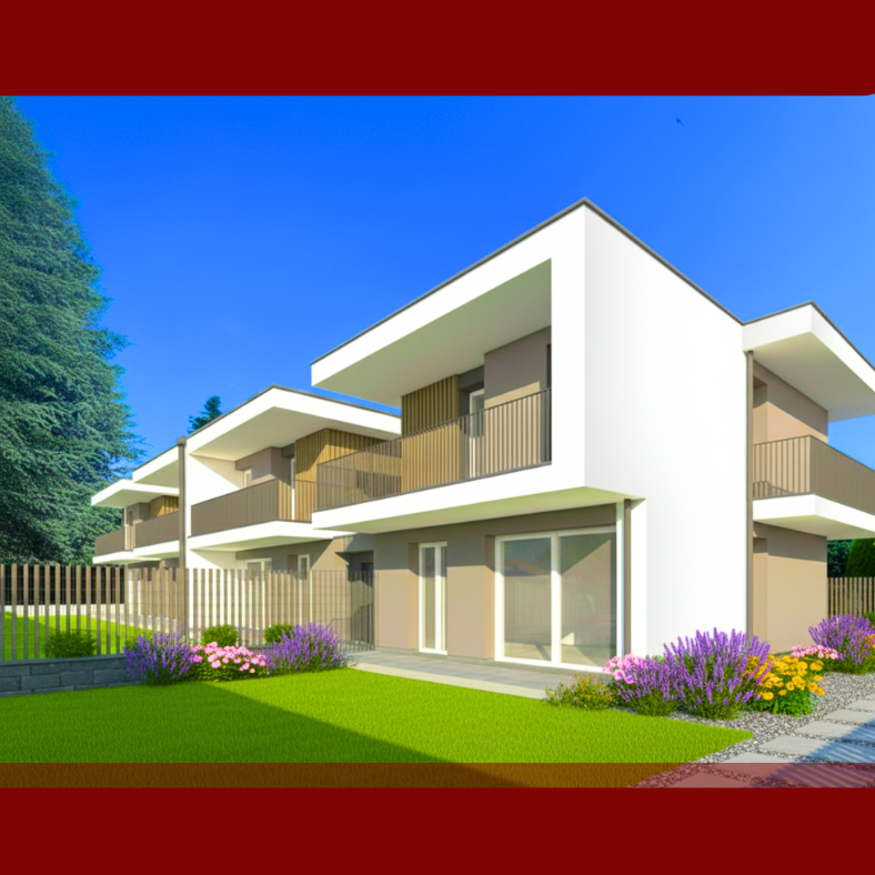 TURATE – VILLE BIFAMILIARI con TAVERNA – GIARDINO (Rif. T002-2)